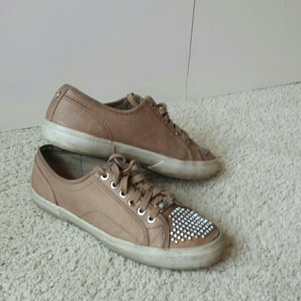 Michael Kors tan tennis shoes